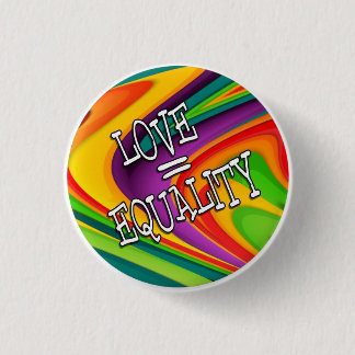 Love = Equality, knop Ronde Button 3,2 Cm