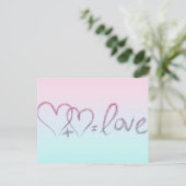 Love Equation Briefkaart (Staand voorkant)