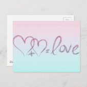 Love Equation Briefkaart (Voorkant / Achterkant)