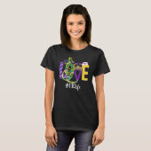 Love Er Life Nurse Leopard Mardi Gras Festival Cos T-shirt (Voorkant volledig)