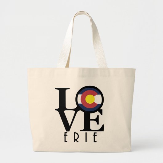 LOVE Erie Colorado Grote Tote Bag (Voorkant)