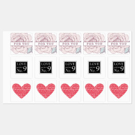 Love Essentiële Olie Roller Flessenlabels Labels