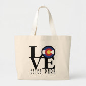 LOVE Estes Park Colorado Grote Tote Bag (Voorkant)