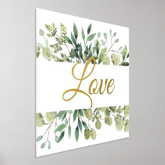 Love Eucalyptus Wedding Folie Afdrukken (Laagn)