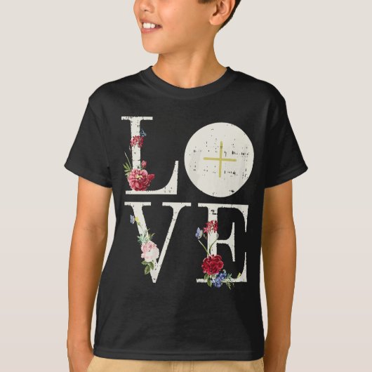 Love Eucharist First Heilige Communistische Christ T-shirt (Voorkant)