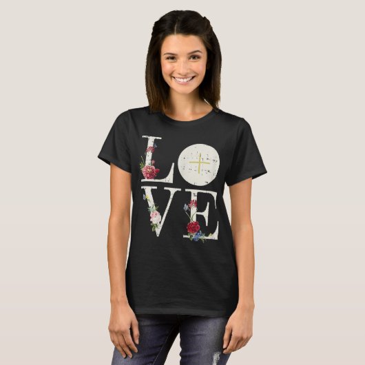 Love Eucharist First Heilige Communistische Christ T-shirt (Voorkant volledig)