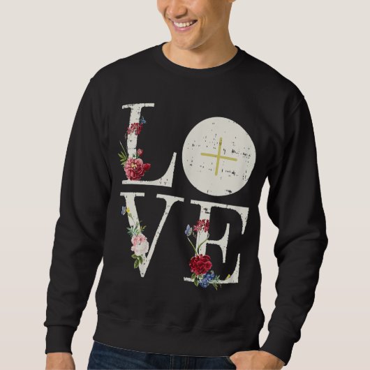 Love Eucharist First Heilige Communistische Christ Trui (Voorkant)