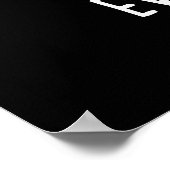 Love Every Bunny Funny Rabbit Pun Dark BG Poster (Hoek)