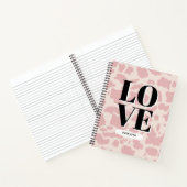 Love Everyone – Pink Animal Print Spiral Notitiebo Notitieboek (Binnen)