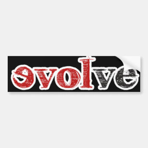 Love Evolve Bumpersticker