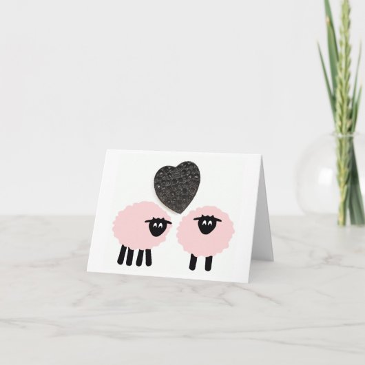 "Love Ewe 2", Fantasie Notitiekaart (Voorkant)