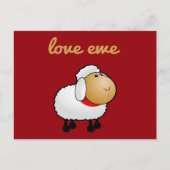 Love Ewe (you) Briefkaart (Voorkant)