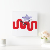 LOVE EXPERIMENTAL USA FLAG STARS BY MASANSER VIERKANTE KLOK (Huis)