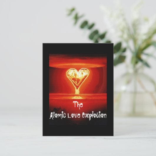 Love Explosion briefkaart (Staand voorkant)