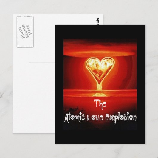Love Explosion briefkaart (Voorkant / Achterkant)