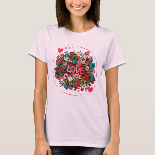 Love Explosion valentine day T-shirt (Voorkant)