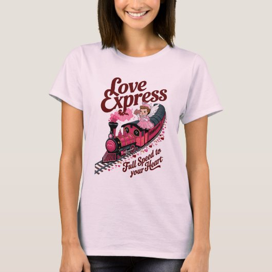 Love Express Valentijnskaarten T-shirt (Voorkant)