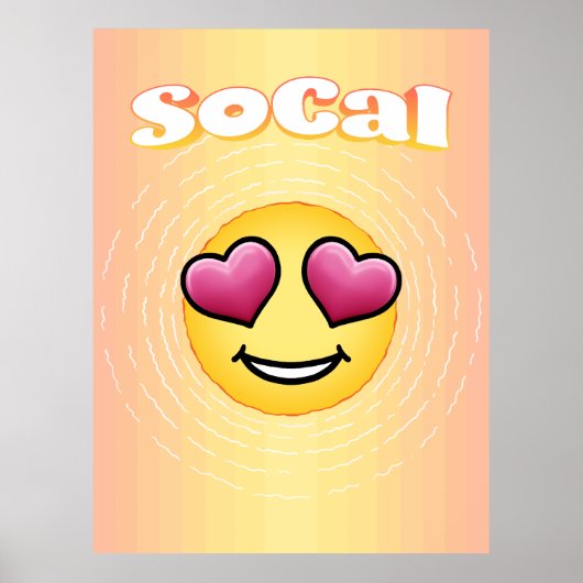 Love Eyes Emoji SoCal Poster (Voorkant)