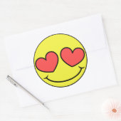 Love Face Ronde Sticker (Envelop)