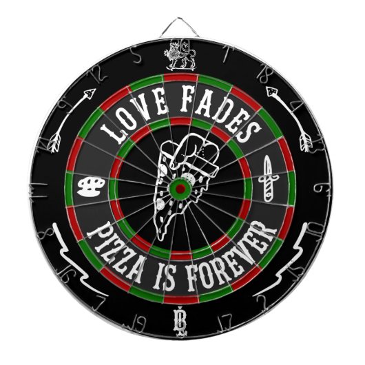 Love Fades Dartboard Dartbord (Voorkant)