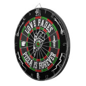 Love Fades Dartboard Dartbord (Voorkant Rechts)