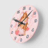 Love Fairy aangepaste sprookjesklok Ronde Klok (Hoek)