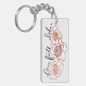 Love-Faith-Aloha Torch Ginger Sleutelhanger (Voorkant Links)