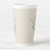 Love Faith Hope in Linen Tall Coffee Mok (Voorkant)