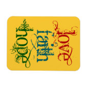 LOVE FAITH HOPE MAGNEET (Horizontaal)