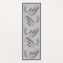 Love Faith Hope White Stones voetafdrukken Yoga Ma