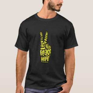 Love Faith Peace Hope Hand Sign Hand Signals Lette T-shirt