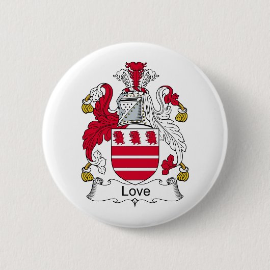 Love Family Crest Ronde Button 5,7 Cm (Voorkant)