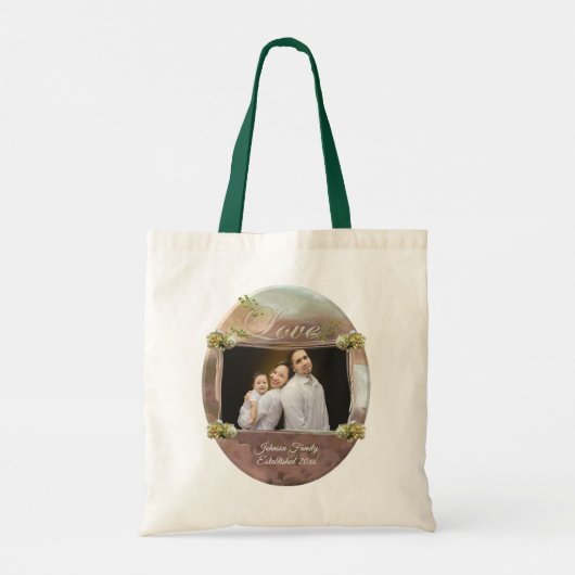 Love Family First Spring Flowers PCM1 Tote Bag (Achterkant)