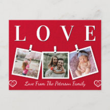 Love Family Photo Valentijns Briefkaart