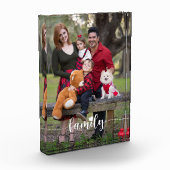 Love Family White Script Aangepaste verticale foto (Links)