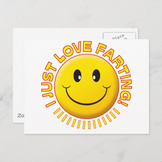 Love Farting Briefkaart (Voorkant / Achterkant)
