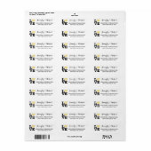 Love Faux Gold Heart Custom Wedding Valentijnsdag Etiket (Full Sheet)