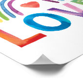 LOVE Felgekleurde Regenboog Kinderkamer Decoratie (Hoek)