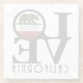 LOVE Felton California Glazen Onderzetter (Achterkant)