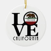 LOVE Felton Californië Keramisch Ornament (Voorkant)