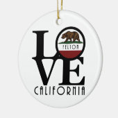 LOVE Felton Californië Keramisch Ornament (Links)