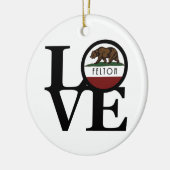 LOVE Felton Keramisch Ornament (Links)