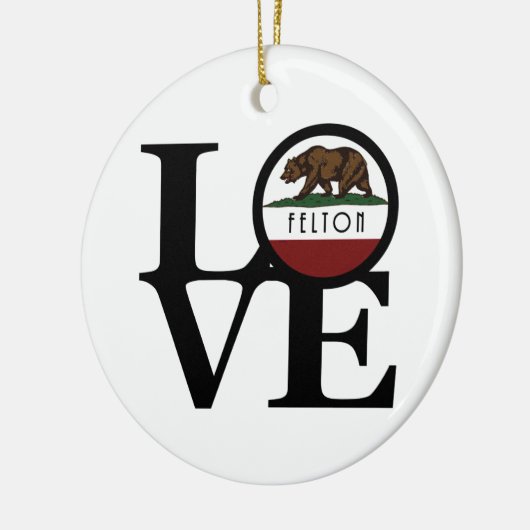 LOVE Felton Keramisch Ornament (Links)