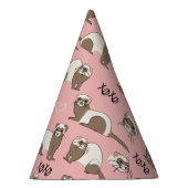 Love Ferret - Roze Feesthoedjes (Rechts)