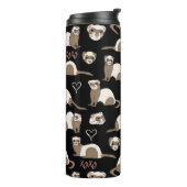 Love Ferrets - Black Thermosbeker (Gedraaid links)