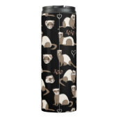 Love Ferrets - Black Thermosbeker (Achterkant)