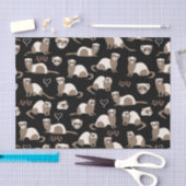 Love Ferretten - Black Tissuepapier (Craft)