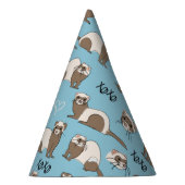 Love Ferretten - Blue Party Pet Feesthoedjes (Rechts)