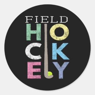 Love Field Hockey Leuk Product Ronde Sticker