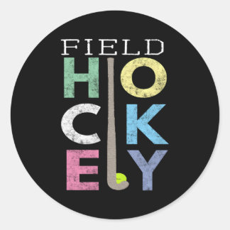 Love Field Hockey Leuk Product Ronde Sticker